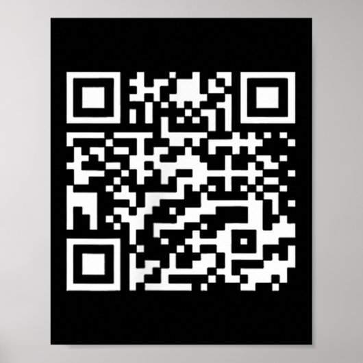 Funny Qr Präsident Trump Tance Code _1 Poster (Vorne)
