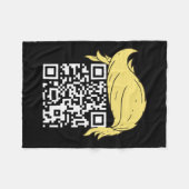 Funny Qr Präsident Trump Tance Code 2 Fleecedecke (Vorderseite (Horizontal))