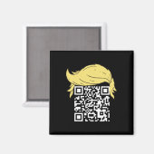 Funny Qr Präsident Trump Tance Code 2 Magnet (Vorderseite/Rückseite)