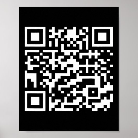 Funny Qr Präsident Trump Tance Code 2 Poster (Vorne)