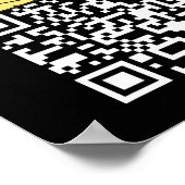 Funny Qr Präsident Trump Tance Code 2 Poster (Ecke)