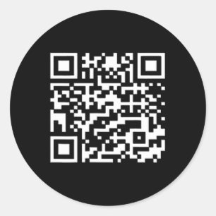 Funny Qr Präsident Trump Tance Code 2 Runder Aufkleber