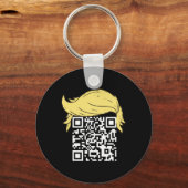 Funny Qr Präsident Trump Tance Code 2 Schlüsselanhänger (Vorderseite)