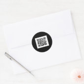 Funny Qr Präsident Trump Tance Code 6 Runder Aufkleber (Umschlag)