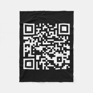 Funny Qr Präsident Trump Tance Code (auf Byck) Fleecedecke