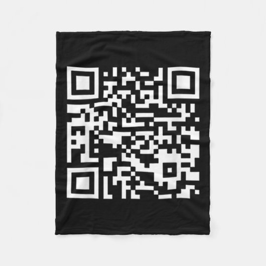 Funny Qr Präsident Trump Tance Code (auf Byck) Fleecedecke (Vorderseite)
