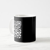 Funny Qr Präsident Trump Tance Code (auf Byck) Kaffeetasse (Vorderseite Links)