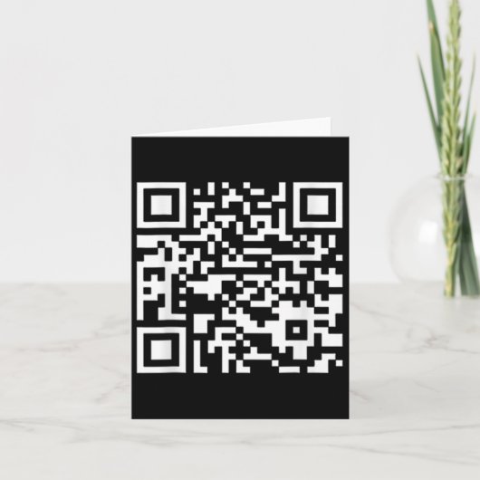 Funny Qr Präsident Trump Tance Code (auf Byck) Karte (Vorderseite)