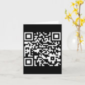 Funny Qr Präsident Trump Tance Code (auf Byck) Karte (Gelbe Blume)