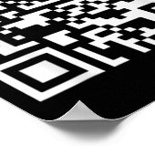 Funny Qr Präsident Trump Tance Code (auf Byck) Poster (Ecke)