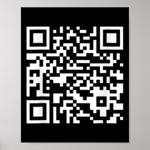 Funny Qr Präsident Trump Tance Code (auf Byck) Poster
