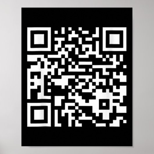 Funny Qr Präsident Trump Tance Code (auf Byck) Poster (Vorne)