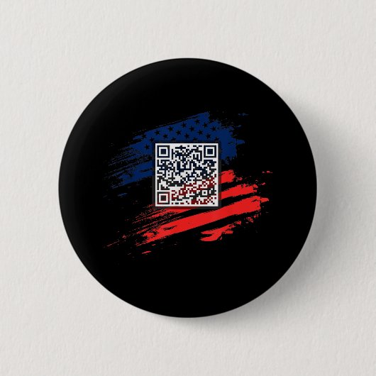 Funny Qr Präsident Trump Tance Code Button (Vorderseite)