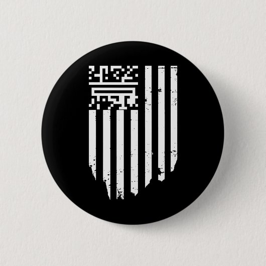 Funny Qr Präsident Trump Tance Code Button (Vorderseite)