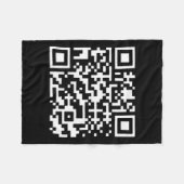 Funny Qr Präsident Trump Tance Code Fleecedecke (Vorderseite (Horizontal))