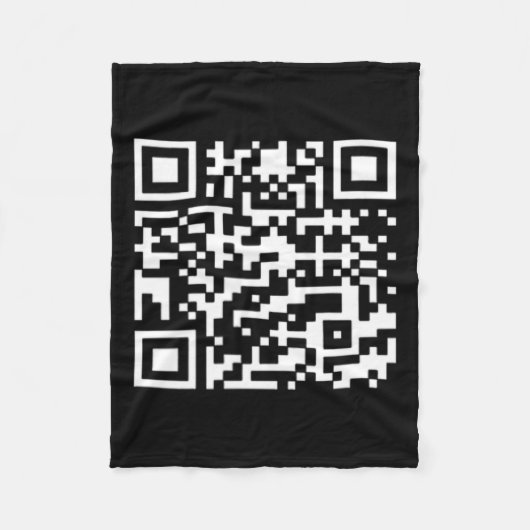 Funny Qr Präsident Trump Tance Code Fleecedecke (Vorderseite)