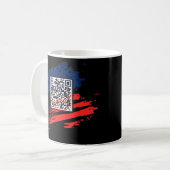 Funny Qr Präsident Trump Tance Code Kaffeetasse (Vorderseite Links)