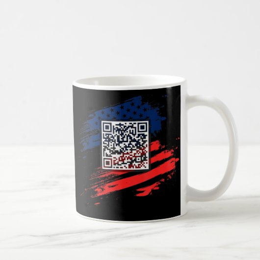 Funny Qr Präsident Trump Tance Code Kaffeetasse (Rechts)