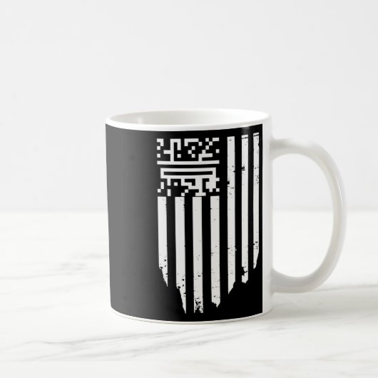 Funny Qr Präsident Trump Tance Code Kaffeetasse (Rechts)