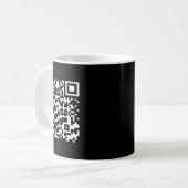 Funny Qr Präsident Trump Tance Code Kaffeetasse (Vorderseite Links)