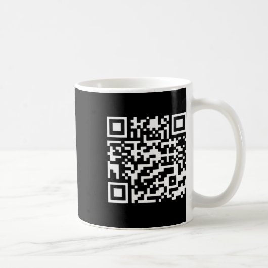 Funny Qr Präsident Trump Tance Code Kaffeetasse (Rechts)
