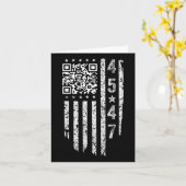 Funny Qr Präsident Trump Tance Code Karte (Gelbe Blume)