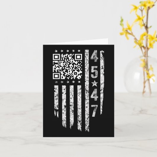 Funny Qr Präsident Trump Tance Code Karte (Gelbe Blume)
