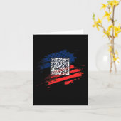 Funny Qr Präsident Trump Tance Code Karte (Gelbe Blume)