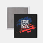 Funny Qr Präsident Trump Tance Code Magnet (Vorderseite/Rückseite)