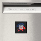 Funny Qr Präsident Trump Tance Code Magnet (In Situ (Geschirrspüler))