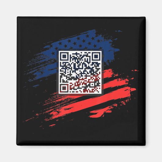 Funny Qr Präsident Trump Tance Code Magnet (Vorne)