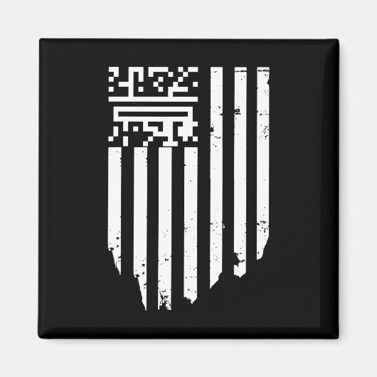 Funny Qr Präsident Trump Tance Code Magnet (Vorne)