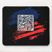 Funny Qr Präsident Trump Tance Code Mousepad (Vorne)