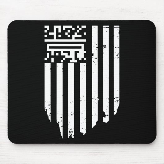 Funny Qr Präsident Trump Tance Code Mousepad (Vorne)