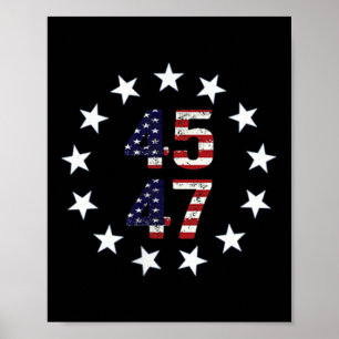 Funny Qr Präsident Trump Tance Code Poster