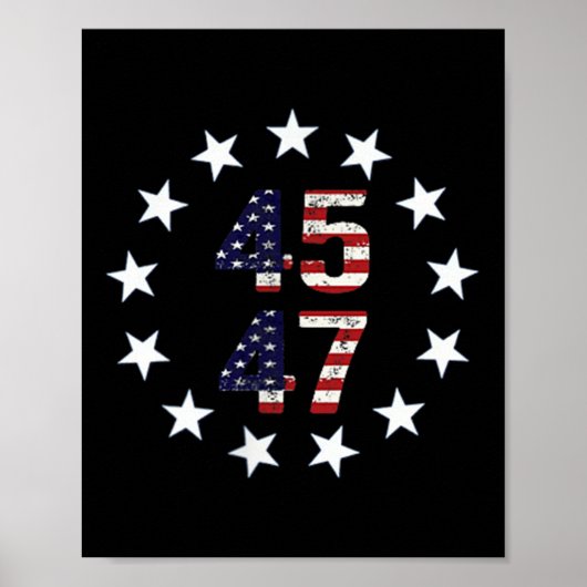 Funny Qr Präsident Trump Tance Code Poster (Vorne)