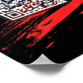 Funny Qr Präsident Trump Tance Code Poster (Ecke)