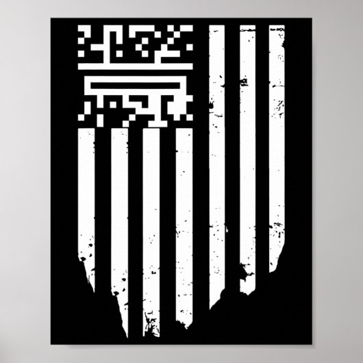 Funny Qr Präsident Trump Tance Code Poster (Vorne)