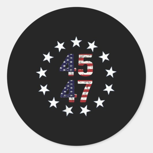 Funny Qr Präsident Trump Tance Code Runder Aufkleber (Vorderseite)