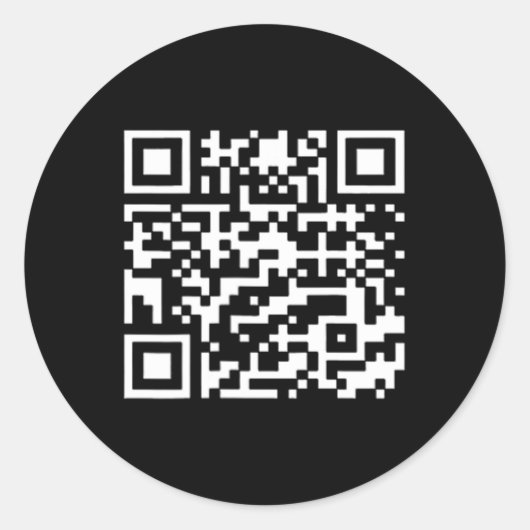 Funny Qr Präsident Trump Tance Code Runder Aufkleber (Vorderseite)