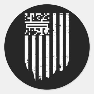 Funny Qr Präsident Trump Tance Code Runder Aufkleber