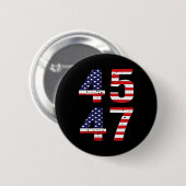 Funny Qr Präsident Trump Tance Code Trump 45_47 Button (Vorne & Hinten)