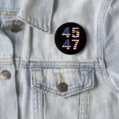 Funny Qr Präsident Trump Tance Code Trump 45_47 Button (Beispiel)