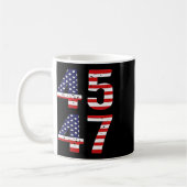 Funny Qr Präsident Trump Tance Code Trump 45_47 Kaffeetasse (Links)