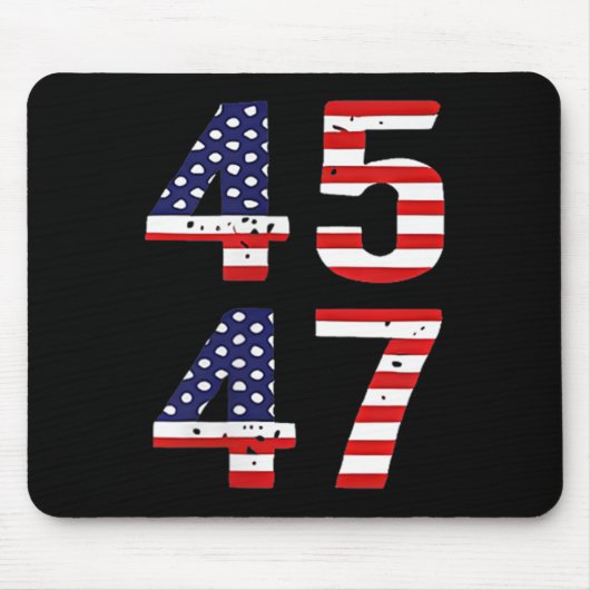 Funny Qr Präsident Trump Tance Code Trump 45_47 Mousepad (Vorne)