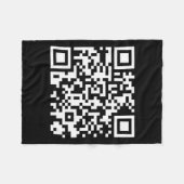 Funny Qr Präsident Trump Tanzcode 2025 Fleecedecke (Vorderseite (Horizontal))