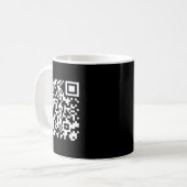 Funny Qr Präsident Trump Tanzcode 2025 Kaffeetasse (Vorderseite Links)