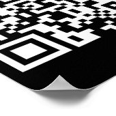 Funny Qr Präsident Trump Tanzcode 2025 Poster (Ecke)