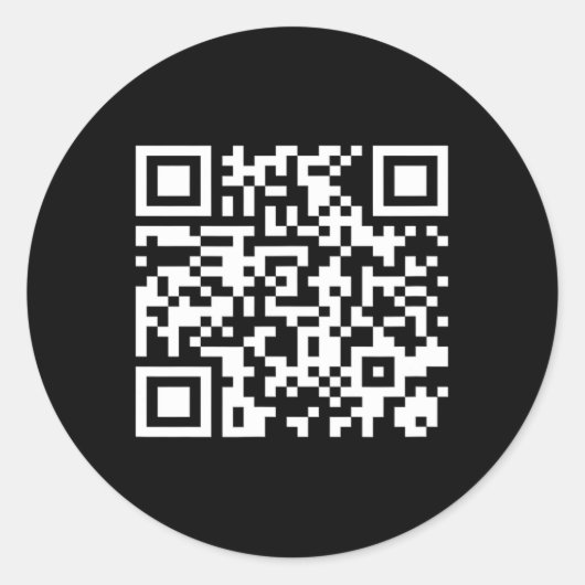 Funny Qr Präsident Trump Tanzcode 2025 Runder Aufkleber (Vorderseite)