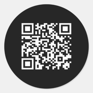 Funny Qr Präsident Trump Tanzcode 2025 Runder Aufkleber